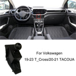 Per Volkswagen Car Air Outlet Base porta cellulare modificata, 19-22 Sagitar, 19-22 Tayron/ Tayron X, 19-23 Touareg, 19-21 Tharu, 20 Viloran, 19-23 T_Cross/20-21 TACOUA, 21-23 Teramont/Teramont X/Viloran, 22 Tiguan L/Tiguan X, 21 Golf 8, 21 CC         ...