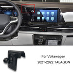 Per Volkswagen Car Air Outlet Base porta cellulare modificata, 19-22 Sagitar, 19-22 Tayron/ Tayron X, 19-23 Touareg, 19-21 Tharu, 20 Viloran, 19-23 T_Cross/20-21 TACOUA, 21-23 Teramont/Teramont X/Viloran, 22 Tiguan L/Tiguan X, 21 Golf 8, 21 CC         ...