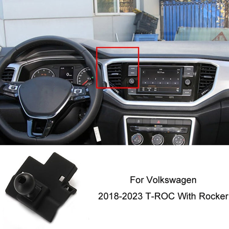 Per Volkswagen Car Air Outlet Base porta cellulare modificata, 19-22 Sagitar, 19-22 Tayron/ Tayron X, 19-23 Touareg, 19-21 Tharu, 20 Viloran, 19-23 T_Cross/20-21 TACOUA, 21-23 Teramont/Teramont X/Viloran, 22 Tiguan L/Tiguan X, 21 Golf 8, 21 CC         ...