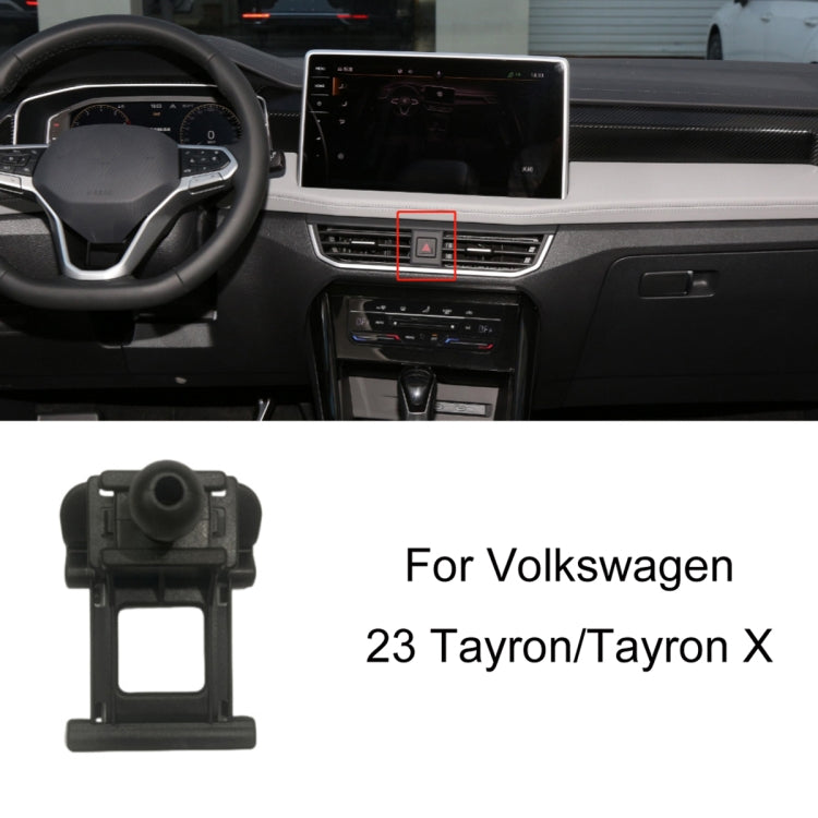 Per Volkswagen Car Air Outlet Base porta cellulare modificata, 19-22 Sagitar, 19-22 Tayron/ Tayron X, 19-23 Touareg, 19-21 Tharu, 20 Viloran, 19-23 T_Cross/20-21 TACOUA, 21-23 Teramont/Teramont X/Viloran, 22 Tiguan L/Tiguan X, 21 Golf 8, 21 CC         ...