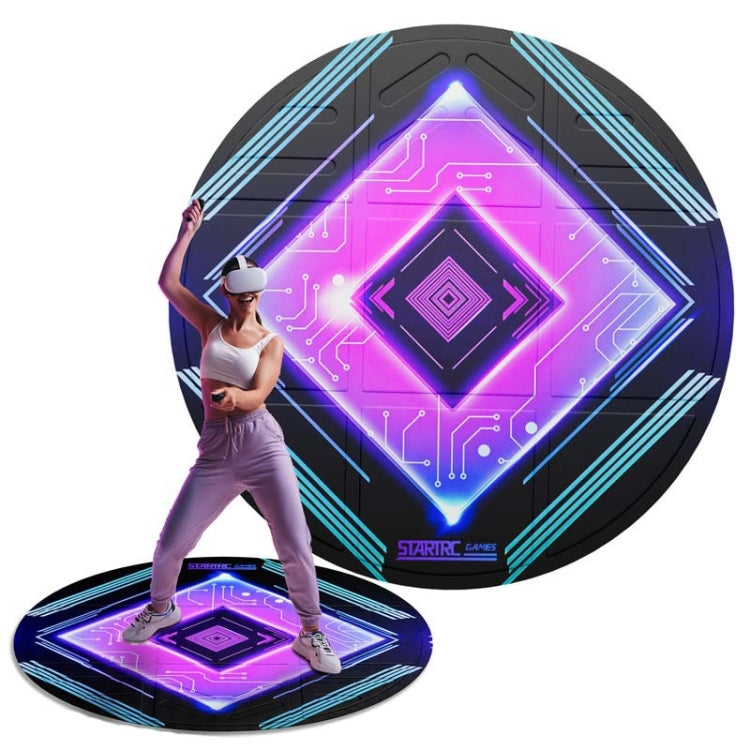 STARTRC GAMES Occhiali VR Gioco sportivo Simulazione Tappetino da pavimento, Purple, Orange