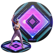 STARTRC GAMES Occhiali VR Gioco sportivo Simulazione Tappetino da pavimento, Purple, Orange