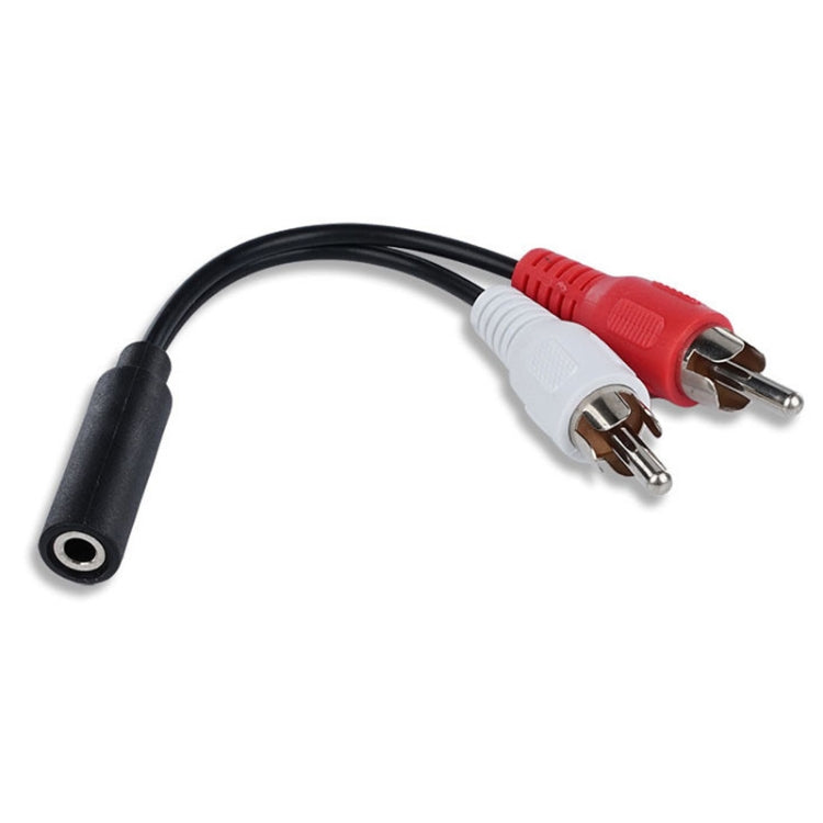 Cavo audio da 3,5 mm femmina a 2 RCA Cavo di collegamento per altoparlante Lotus Head doppio, 3.5mm Female To 2 RCA