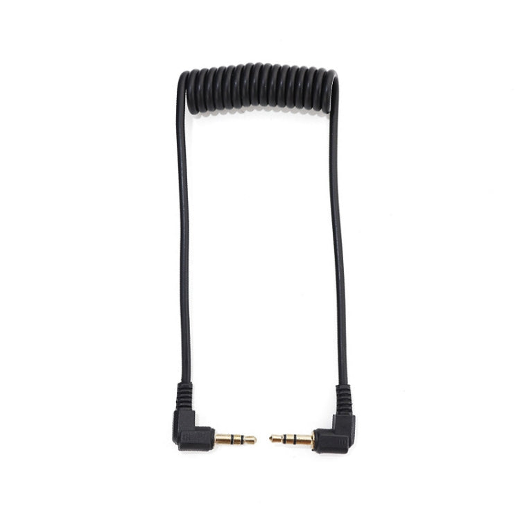 Cavo audio stereo per auto da 3,5 mm Cavo a gomito con molla placcato oro PU