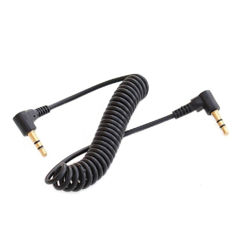 Cavo audio stereo per auto da 3,5 mm Cavo a gomito con molla placcato oro PU