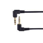 Cavo audio stereo per auto da 3,5 mm Cavo a gomito con molla placcato oro PU