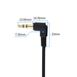 Cavo audio stereo per auto da 3,5 mm Cavo a gomito con molla placcato oro PU