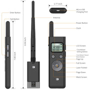 Doosl DSIT037 300m Telecomando laser a lunga distanza Luce verde Girapagina, DSIT037
