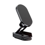 Supporto per telefono da auto pieghevole magnetico D11, supporto girevole per cruscotto, supporto per navigazione adesivo, Black Gloosy, Silver Gloosy