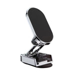 Supporto per telefono da auto pieghevole magnetico D11, supporto girevole per cruscotto, supporto per navigazione adesivo, Black Gloosy, Silver Gloosy