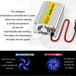 Inverter a onda sinusoidale modificata da 200 W per auto, telefono cellulare, alimentatore universale da 2,1 A, 12 To 220V, 12 To 110V