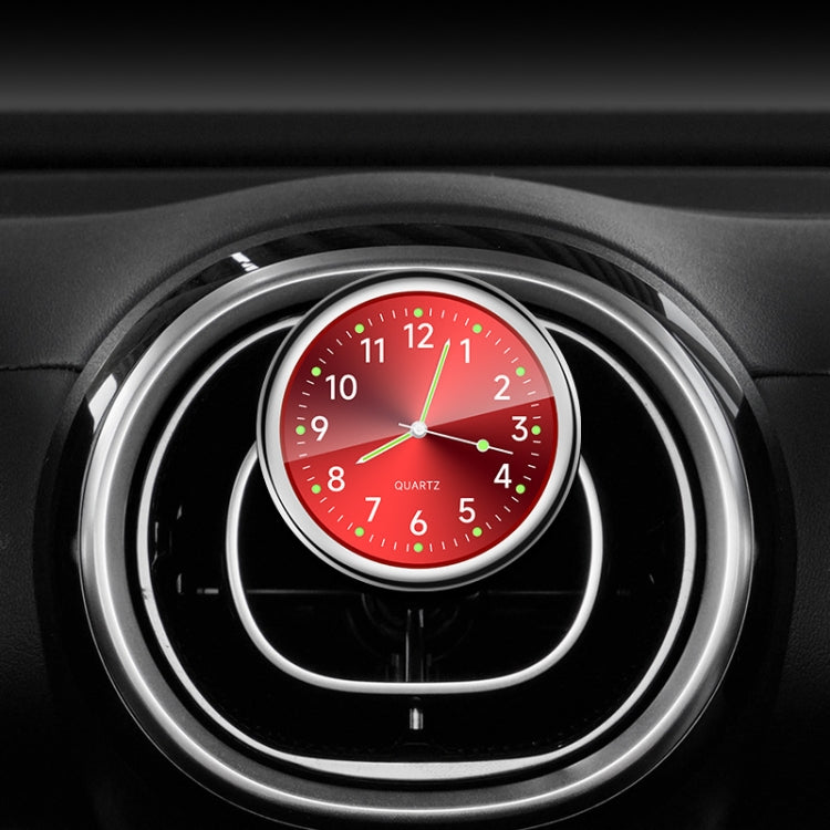 Orologio luminoso al quarzo elettronico digitale per auto, Ruby Red, Ruby Blue, Gold, White, Silver, Black, Ruby Red+Air Outlet Clip, Ruby Blue+Air Outlet Clip, Gold+Air Outlet Clip, White+Air Outlet Clip, Silver+Air Outlet Clip, Black+Air Outlet Clip