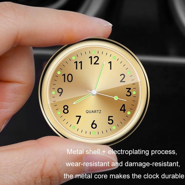 Orologio luminoso al quarzo elettronico digitale per auto, Ruby Red, Ruby Blue, Gold, White, Silver, Black, Ruby Red+Air Outlet Clip, Ruby Blue+Air Outlet Clip, Gold+Air Outlet Clip, White+Air Outlet Clip, Silver+Air Outlet Clip, Black+Air Outlet Clip