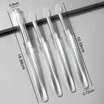Applicatori in silicone per nail art, multiuso, pennello per ombretti glitterati, cipria, strumento per manicure, 2pcs