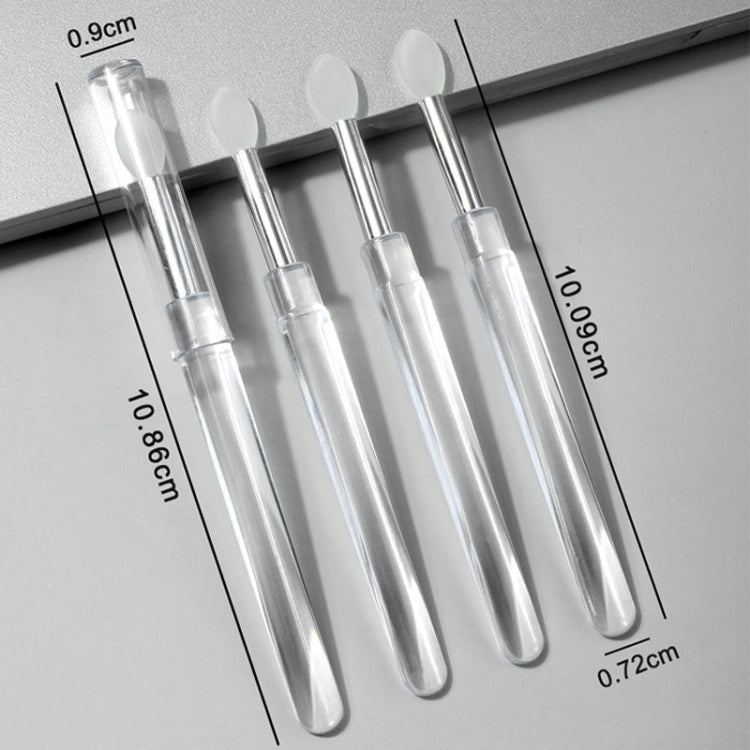 Applicatori in silicone per nail art, multiuso, pennello per ombretti glitterati, cipria, strumento per manicure, 2pcs
