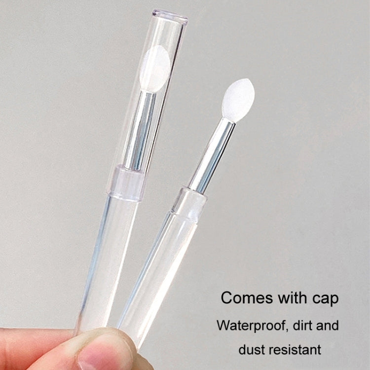 Applicatori in silicone per nail art, multiuso, pennello per ombretti glitterati, cipria, strumento per manicure, 2pcs