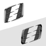 Adesivi decorativi per auto con colla morbida universale per parafanghi auto, Bright Black, Carbon Fiber