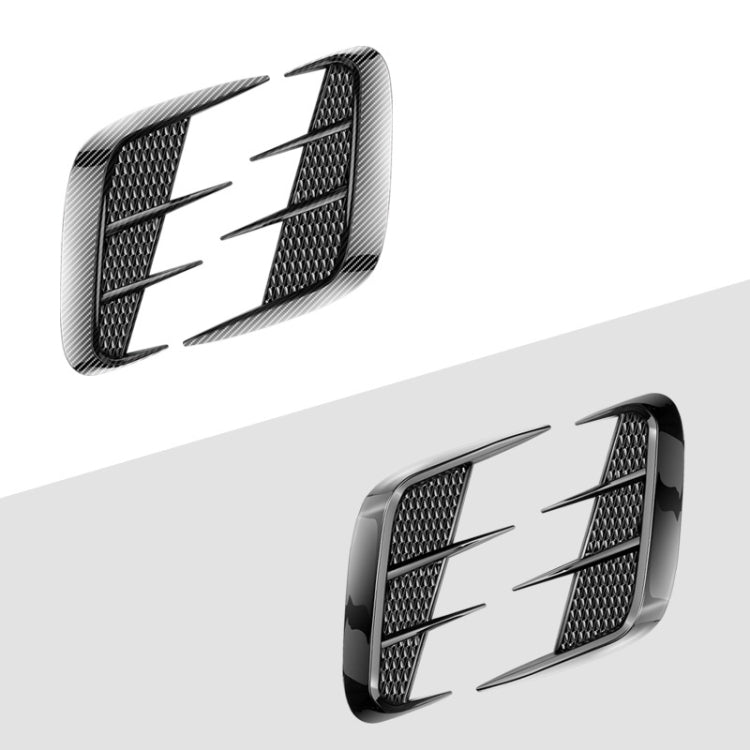 Adesivi decorativi per auto con colla morbida universale per parafanghi auto, Bright Black, Carbon Fiber