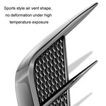Adesivi decorativi per auto con colla morbida universale per parafanghi auto, Bright Black, Carbon Fiber