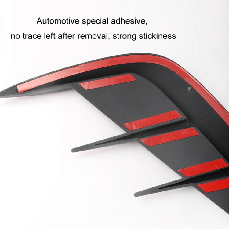 Adesivi decorativi per auto con colla morbida universale per parafanghi auto, Bright Black, Carbon Fiber