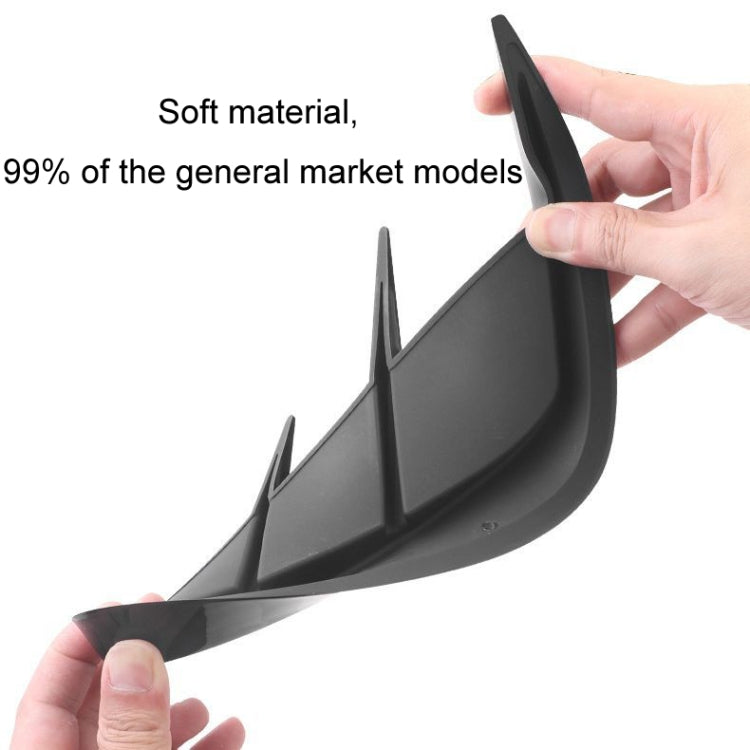 Adesivi decorativi per auto con colla morbida universale per parafanghi auto, Bright Black, Carbon Fiber