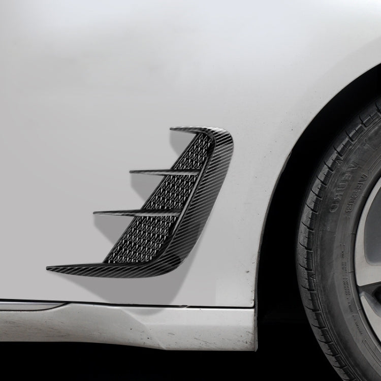 Adesivi decorativi per auto con colla morbida universale per parafanghi auto, Bright Black, Carbon Fiber