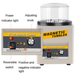KT-185 Lucidatrice magnetica in acciaio inox per sbavatura e lucidatura, spina UE