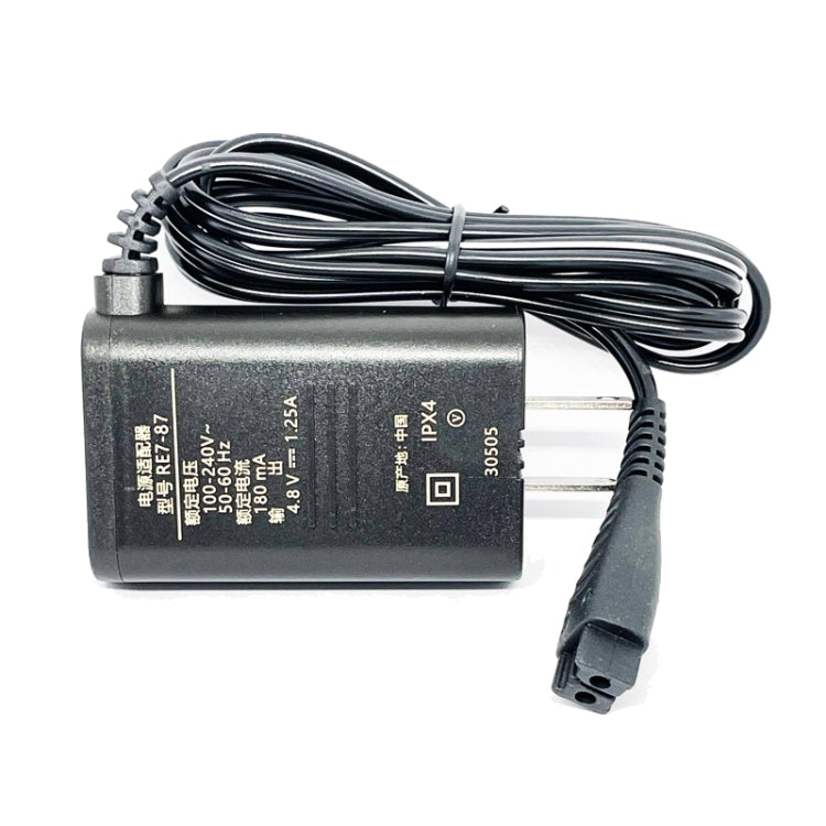 Caricabatterie da 4,8 V per rasoio elettrico Panasonic RE7-87 / ESLV50 / ESLV54 / ESRT34 / ESLT20, spina USA, 4.8V 1.25A US Plug