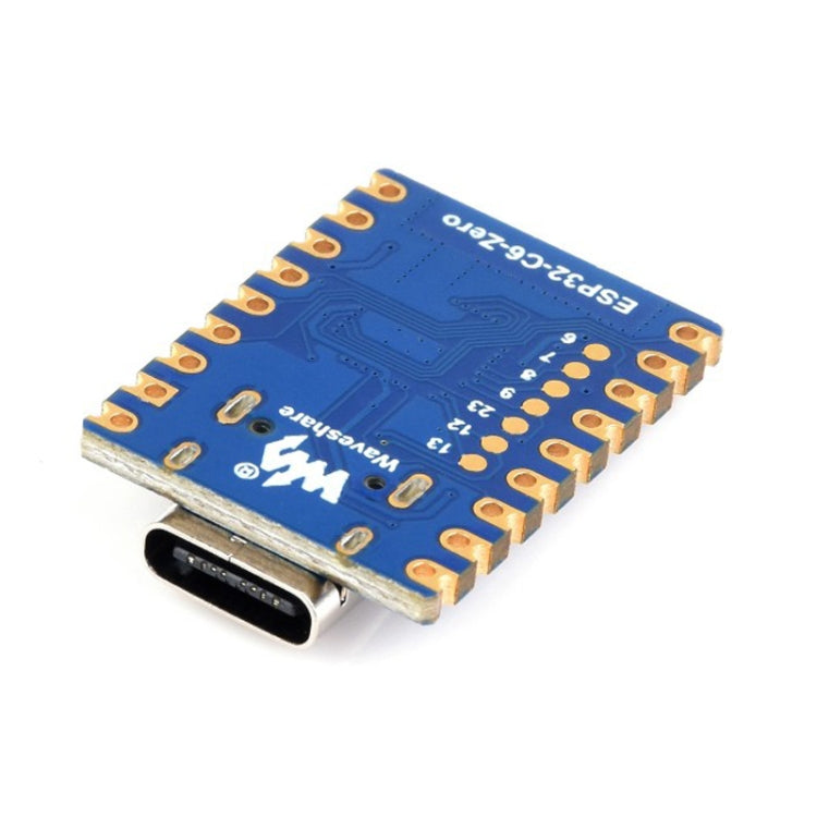 Scheda di sviluppo Waveshare ESP32-C6 Mini WiFi 6 e Bluetooth 5 a doppio processore, Zero, Zero-M