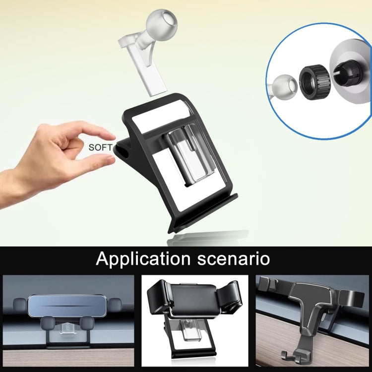 Per cruscotto auto Tesla 17mm Supporto universale per cellulare con fibbia a sfera