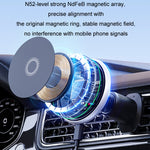 Supporto per telefono cellulare con luce magnetica senza fili per auto