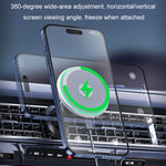 Supporto per telefono cellulare con luce magnetica senza fili per auto
