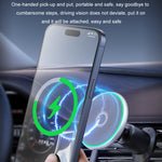 Supporto per telefono cellulare con luce magnetica senza fili per auto
