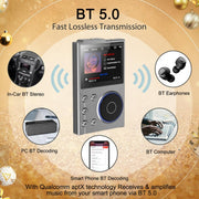 Lettore musicale Bluetooth HIFI 2,4" 16GB DSD256