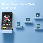 Lettore musicale MP3 MP4 Bluetooth con radio e e-book
