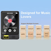 Lettore musicale MP3 MP4 Bluetooth con radio e e-book