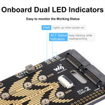 Adattatore PCIe a 2 slot M.2 NVMe per Raspberry Pi 5