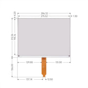 Waveshare 13,3 pollici 960×680 pixel SPI Comunicazione E-Ink Display, Nude Screen Version, Module Version