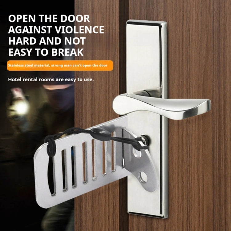 Blocco porta antifurto in acciaio inox per porte interne