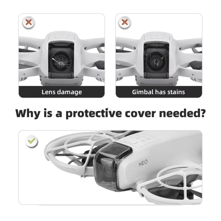 Copriobiettivo antipolvere per DJI Neo in PC