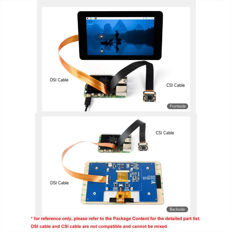 Cavo flessibile Waveshare per Raspberry Pi 5 da 22 pin a 15 pin DSI FPC, 200mm, 300mm, 500mm