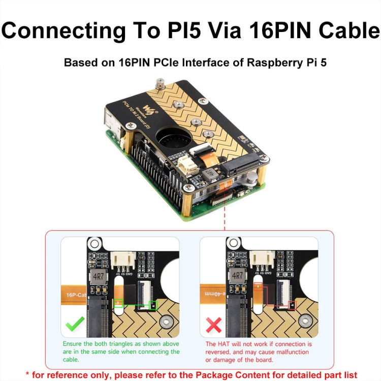 Waveshare per Raspberry Pi 5 PCIe a M.2 Adapter Board supporta il protocollo NVMe, 27709