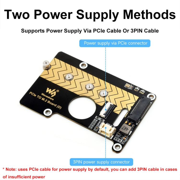 Waveshare per Raspberry Pi 5 PCIe a M.2 Adapter Board supporta il protocollo NVMe, 27709