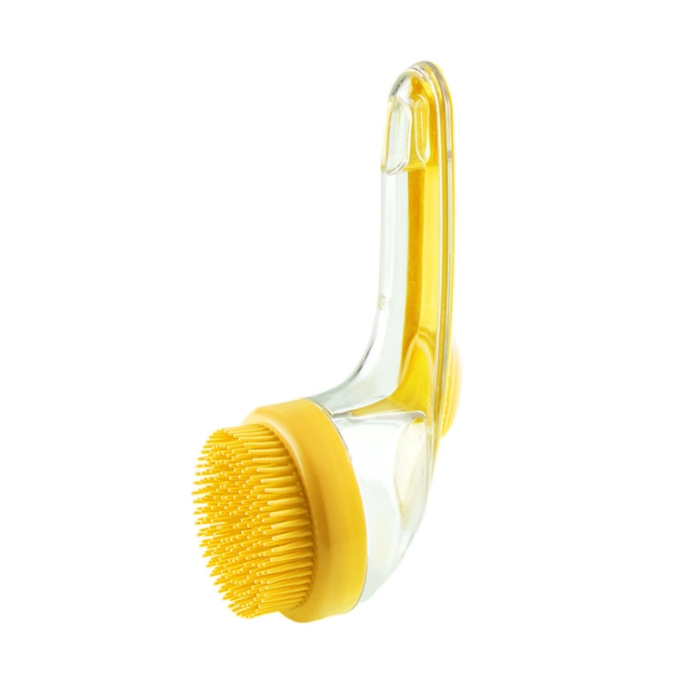 Spazzola per il bagno degli animali domestici con manico lungo in silicone per cani e gatti, spazzola per la pulizia e il massaggio, pettine per la toelettatura, Fine Teeth Yellow, Fine Teeth Blue, Fine Teeth Green, Coarse Teeth Yellow, Coarse Teeth Bl...