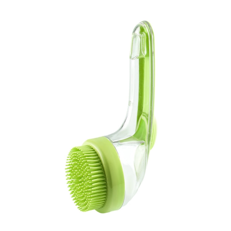 Spazzola per il bagno degli animali domestici con manico lungo in silicone per cani e gatti, spazzola per la pulizia e il massaggio, pettine per la toelettatura, Fine Teeth Yellow, Fine Teeth Blue, Fine Teeth Green, Coarse Teeth Yellow, Coarse Teeth Bl...