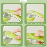 Spazzola per il bagno degli animali domestici con manico lungo in silicone per cani e gatti, spazzola per la pulizia e il massaggio, pettine per la toelettatura, Fine Teeth Yellow, Fine Teeth Blue, Fine Teeth Green, Coarse Teeth Yellow, Coarse Teeth Bl...