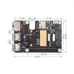 Waveshare HAT PCIe MiniPCIe con Ethernet e USB 3.2 per Raspberry