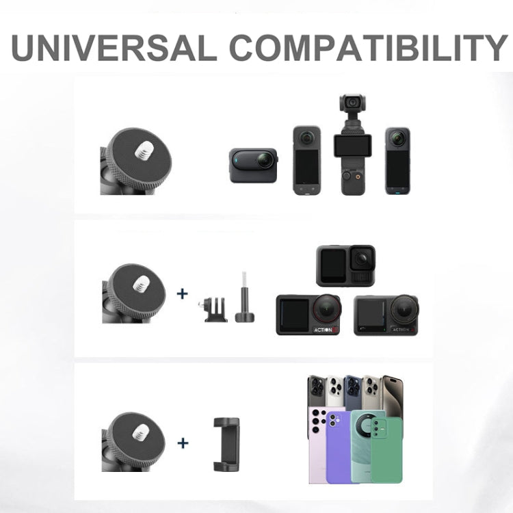 Supporto magnetico a sfera in lega di alluminio per fotocamere e