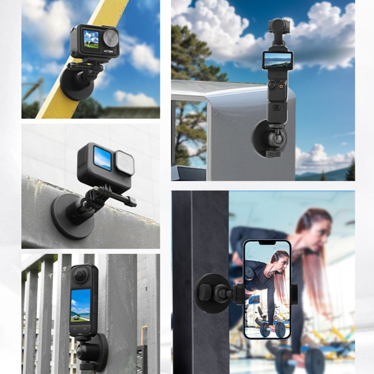 Supporto magnetico a sfera in lega di alluminio per fotocamere e