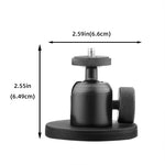 Supporto magnetico a sfera in lega di alluminio per fotocamere e